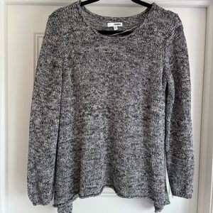 Sonoma Gray Crew Neck Sweater with Textured Knit
